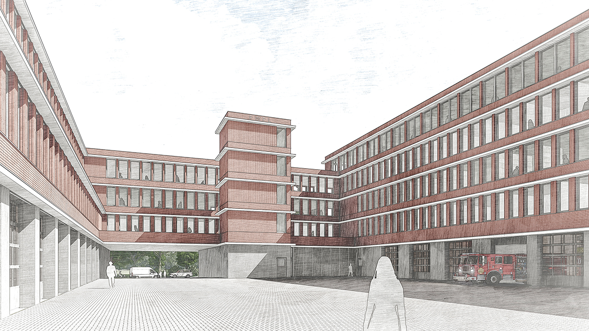 Hauptfeuerwache in Flensburg, 3.Preis